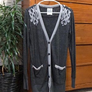 Miss Me cotton five button two pocket cardy